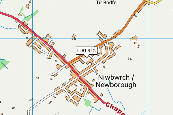 LL61 6TG map - OS VectorMap District (Ordnance Survey)