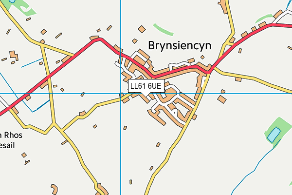 LL61 6UE map - OS VectorMap District (Ordnance Survey) LL61 6UE map - OS VectorMap District (Ordnance Survey)