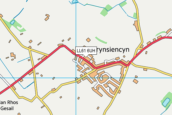 LL61 6UH map - OS VectorMap District (Ordnance Survey) LL61 6UH map - OS VectorMap District (Ordnance Survey)
