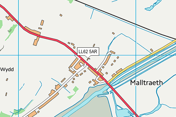 LL62 5AR map - OS VectorMap District (Ordnance Survey) LL62 5AR map - OS VectorMap District (Ordnance Survey)