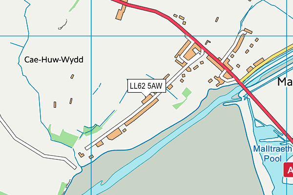 LL62 5AW map - OS VectorMap District (Ordnance Survey) LL62 5AW map - OS VectorMap District (Ordnance Survey)