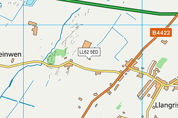 LL62 5ED map - OS VectorMap District (Ordnance Survey) LL62 5ED map - OS VectorMap District (Ordnance Survey)