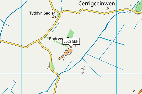 LL62 5EF map - OS VectorMap District (Ordnance Survey) LL62 5EF map - OS VectorMap District (Ordnance Survey)