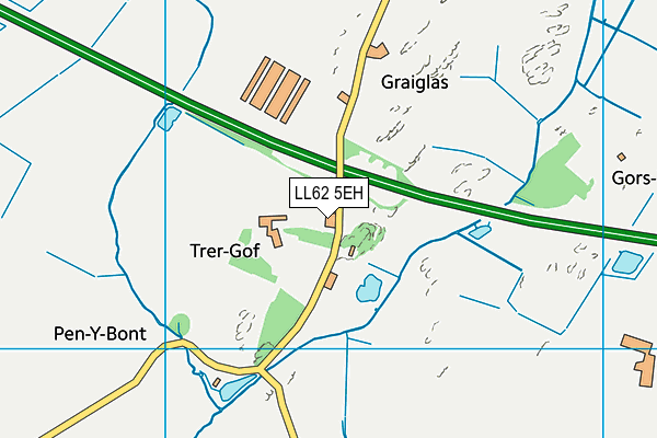 LL62 5EH map - OS VectorMap District (Ordnance Survey) LL62 5EH map - OS VectorMap District (Ordnance Survey)