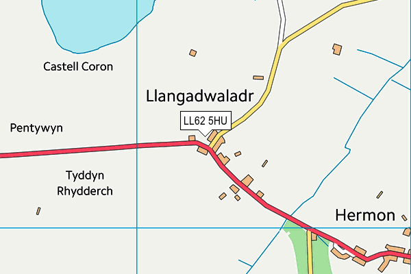 LL62 5HU map - OS VectorMap District (Ordnance Survey) LL62 5HU map - OS VectorMap District (Ordnance Survey)