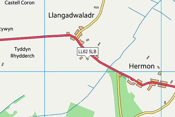 LL62 5LB map - OS VectorMap District (Ordnance Survey) LL62 5LB map - OS VectorMap District (Ordnance Survey)