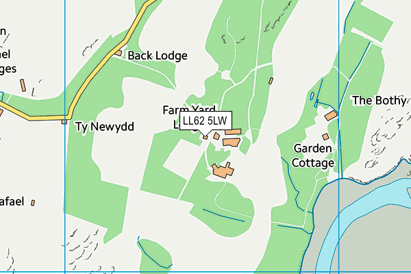 LL62 5LW map - OS VectorMap District (Ordnance Survey) LL62 5LW map - OS VectorMap District (Ordnance Survey)