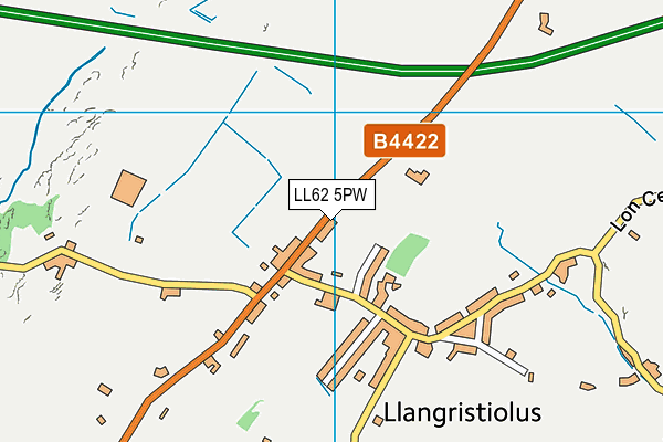 LL62 5PW map - OS VectorMap District (Ordnance Survey) LL62 5PW map - OS VectorMap District (Ordnance Survey)