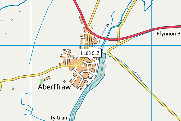 LL63 5LZ map - OS VectorMap District (Ordnance Survey)