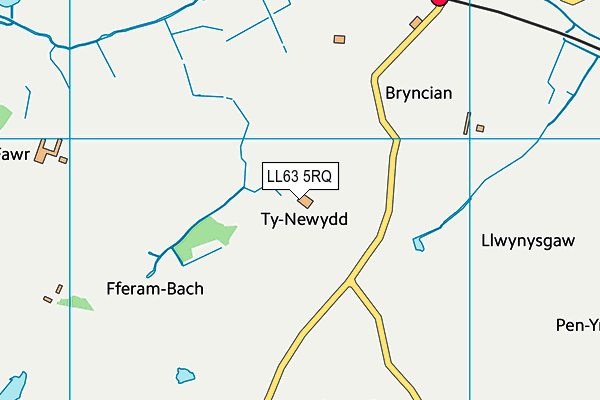 LL63 5RQ map - OS VectorMap District (Ordnance Survey) LL63 5RQ map - OS VectorMap District (Ordnance Survey)