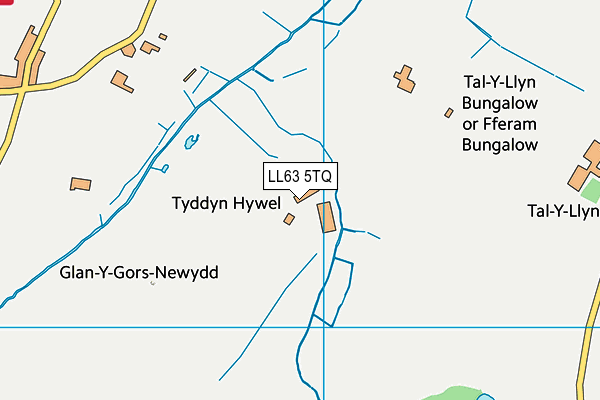 LL63 5TQ map - OS VectorMap District (Ordnance Survey) LL63 5TQ map - OS VectorMap District (Ordnance Survey)