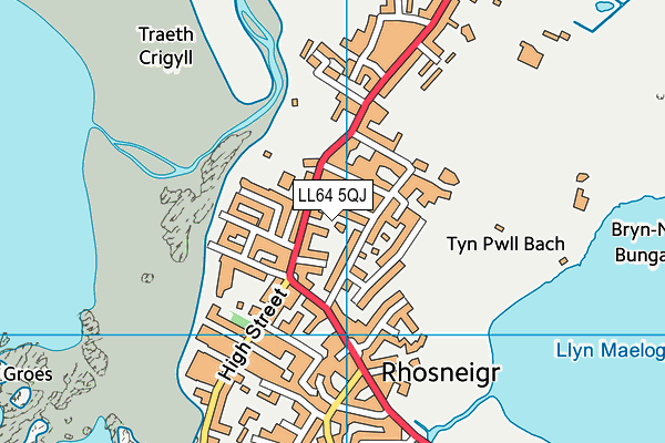 LL64 5QJ map - OS VectorMap District (Ordnance Survey) LL64 5QJ map - OS VectorMap District (Ordnance Survey)
