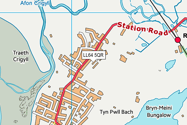 LL64 5QR map - OS VectorMap District (Ordnance Survey) LL64 5QR map - OS VectorMap District (Ordnance Survey)