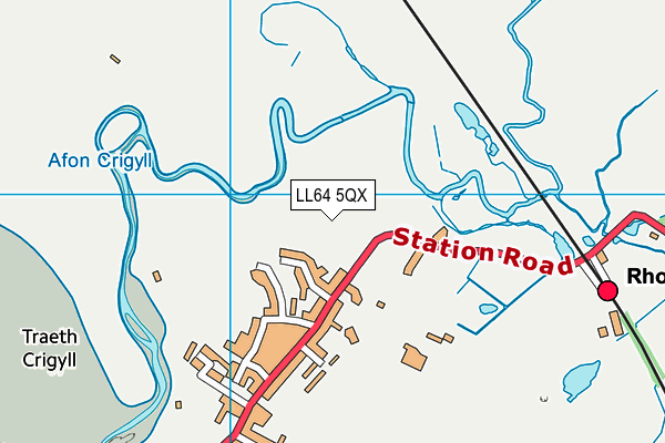 LL64 5QX map - OS VectorMap District (Ordnance Survey) LL64 5QX map - OS VectorMap District (Ordnance Survey)