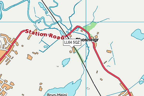 LL64 5QZ map - OS VectorMap District (Ordnance Survey) LL64 5QZ map - OS VectorMap District (Ordnance Survey)