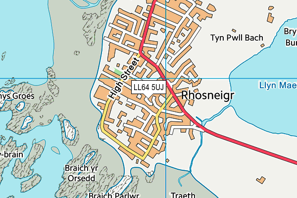 LL64 5UJ map - OS VectorMap District (Ordnance Survey) LL64 5UJ map - OS VectorMap District (Ordnance Survey)