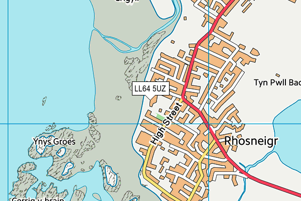 LL64 5UZ map - OS VectorMap District (Ordnance Survey) LL64 5UZ map - OS VectorMap District (Ordnance Survey)