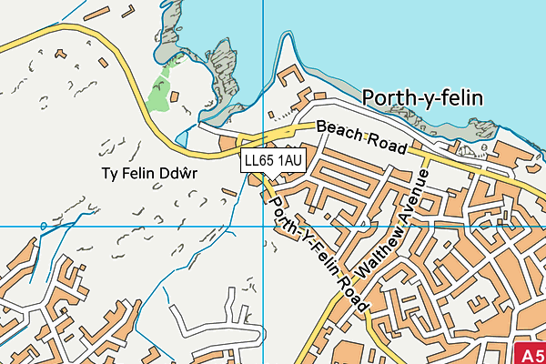 LL65 1AU map - OS VectorMap District (Ordnance Survey) LL65 1AU map - OS VectorMap District (Ordnance Survey)