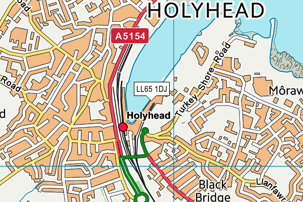 LL65 1DJ map - OS VectorMap District (Ordnance Survey) LL65 1DJ map - OS VectorMap District (Ordnance Survey)
