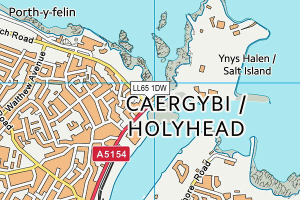 LL65 1DW map - OS VectorMap District (Ordnance Survey) LL65 1DW map - OS VectorMap District (Ordnance Survey)