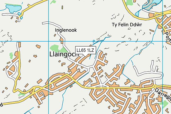 LL65 1LZ map - OS VectorMap District (Ordnance Survey) LL65 1LZ map - OS VectorMap District (Ordnance Survey)
