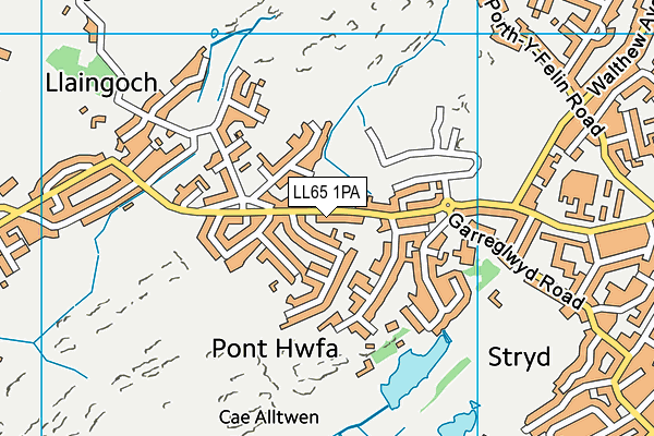 LL65 1PA map - OS VectorMap District (Ordnance Survey) LL65 1PA map - OS VectorMap District (Ordnance Survey)