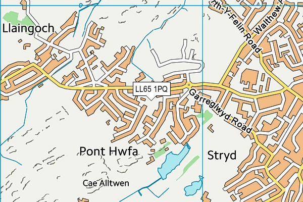 LL65 1PQ map - OS VectorMap District (Ordnance Survey)