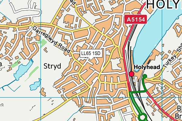 LL65 1SD map - OS VectorMap District (Ordnance Survey) LL65 1SD map - OS VectorMap District (Ordnance Survey)