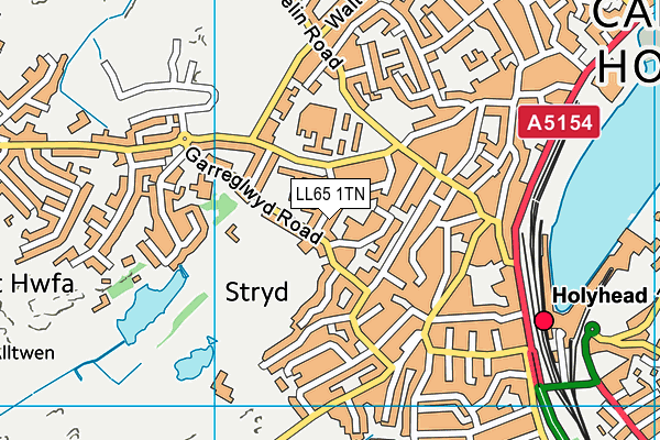 LL65 1TN map - OS VectorMap District (Ordnance Survey) LL65 1TN map - OS VectorMap District (Ordnance Survey)