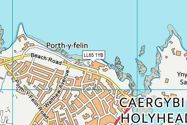 LL65 1YB map - OS VectorMap District (Ordnance Survey) LL65 1YB map - OS VectorMap District (Ordnance Survey)