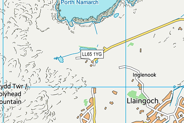 LL65 1YG map - OS VectorMap District (Ordnance Survey) LL65 1YG map - OS VectorMap District (Ordnance Survey)