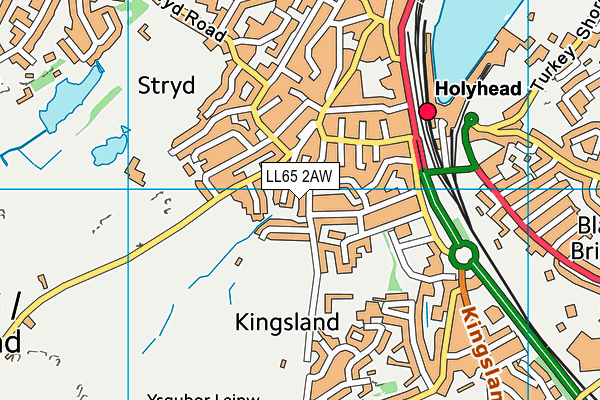 LL65 2AW map - OS VectorMap District (Ordnance Survey) LL65 2AW map - OS VectorMap District (Ordnance Survey)