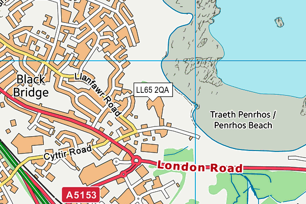 LL65 2QA map - OS VectorMap District (Ordnance Survey) LL65 2QA map - OS VectorMap District (Ordnance Survey)