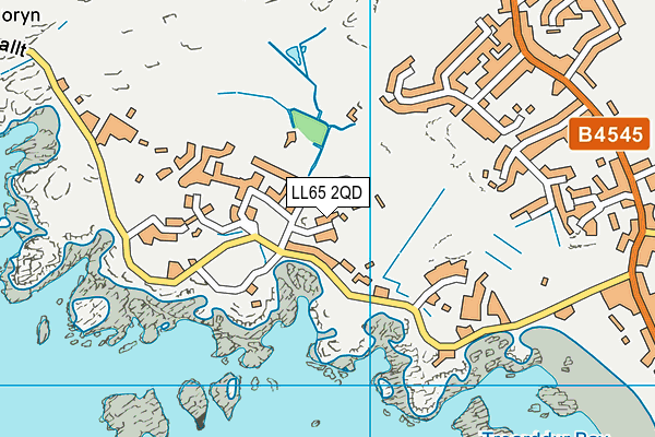 LL65 2QD map - OS VectorMap District (Ordnance Survey) LL65 2QD map - OS VectorMap District (Ordnance Survey)