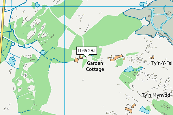 LL65 2RJ map - OS VectorMap District (Ordnance Survey) LL65 2RJ map - OS VectorMap District (Ordnance Survey)