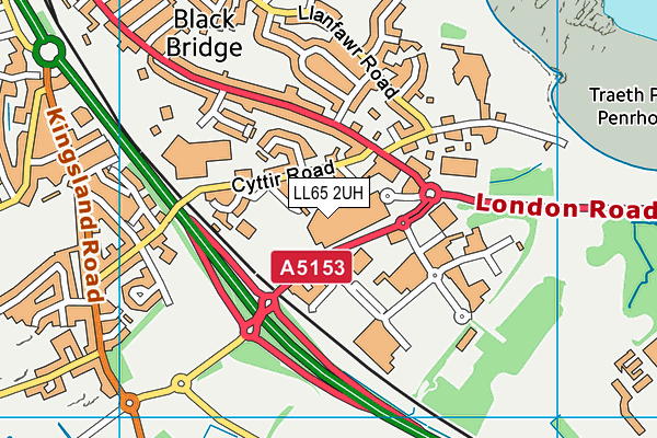 LL65 2UH map - OS VectorMap District (Ordnance Survey) LL65 2UH map - OS VectorMap District (Ordnance Survey)