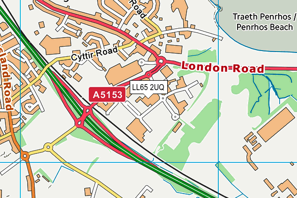 LL65 2UQ map - OS VectorMap District (Ordnance Survey) LL65 2UQ map - OS VectorMap District (Ordnance Survey)