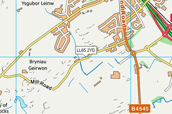 LL65 2YD map - OS VectorMap District (Ordnance Survey) LL65 2YD map - OS VectorMap District (Ordnance Survey)
