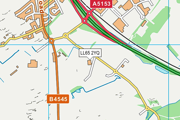 LL65 2YQ map - OS VectorMap District (Ordnance Survey) LL65 2YQ map - OS VectorMap District (Ordnance Survey)