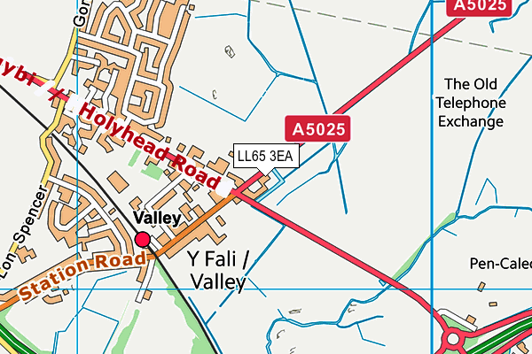 LL65 3EA map - OS VectorMap District (Ordnance Survey)