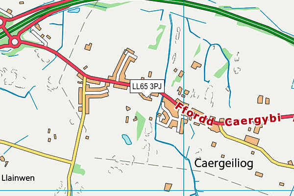 LL65 3PJ map - OS VectorMap District (Ordnance Survey) LL65 3PJ map - OS VectorMap District (Ordnance Survey)