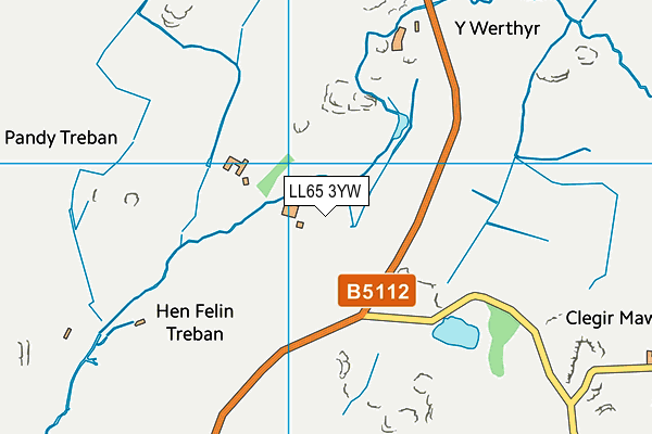 LL65 3YW map - OS VectorMap District (Ordnance Survey) LL65 3YW map - OS VectorMap District (Ordnance Survey)