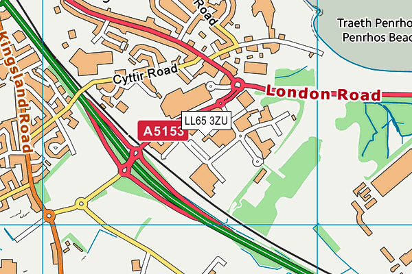 LL65 3ZU map - OS VectorMap District (Ordnance Survey) LL65 3ZU map - OS VectorMap District (Ordnance Survey)
