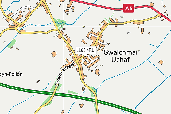 LL65 4RU map - OS VectorMap District (Ordnance Survey) LL65 4RU map - OS VectorMap District (Ordnance Survey)