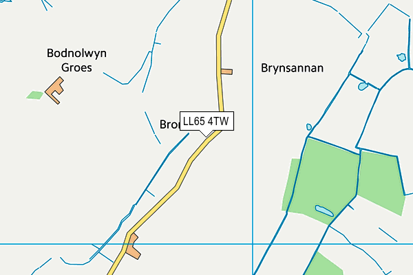 LL65 4TW map - OS VectorMap District (Ordnance Survey) LL65 4TW map - OS VectorMap District (Ordnance Survey)