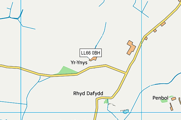 LL66 0BH map - OS VectorMap District (Ordnance Survey) LL66 0BH map - OS VectorMap District (Ordnance Survey)