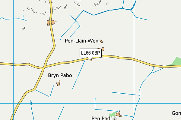 LL66 0BP map - OS VectorMap District (Ordnance Survey) LL66 0BP map - OS VectorMap District (Ordnance Survey)