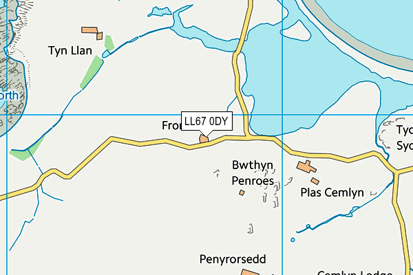 LL67 0DY map - OS VectorMap District (Ordnance Survey) LL67 0DY map - OS VectorMap District (Ordnance Survey)