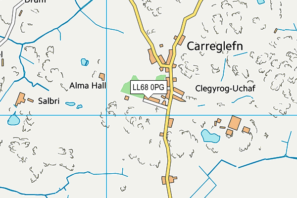 LL68 0PG map - OS VectorMap District (Ordnance Survey) LL68 0PG map - OS VectorMap District (Ordnance Survey)