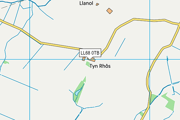 LL68 0TB map - OS VectorMap District (Ordnance Survey) LL68 0TB map - OS VectorMap District (Ordnance Survey)